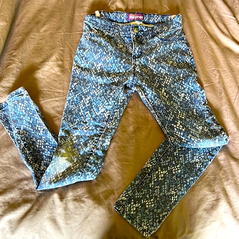 Printed girls jeggings